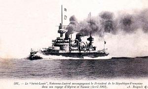 ALGERIE - VAISSEAU-AMIRAL SAINT-LOUIS - 1903